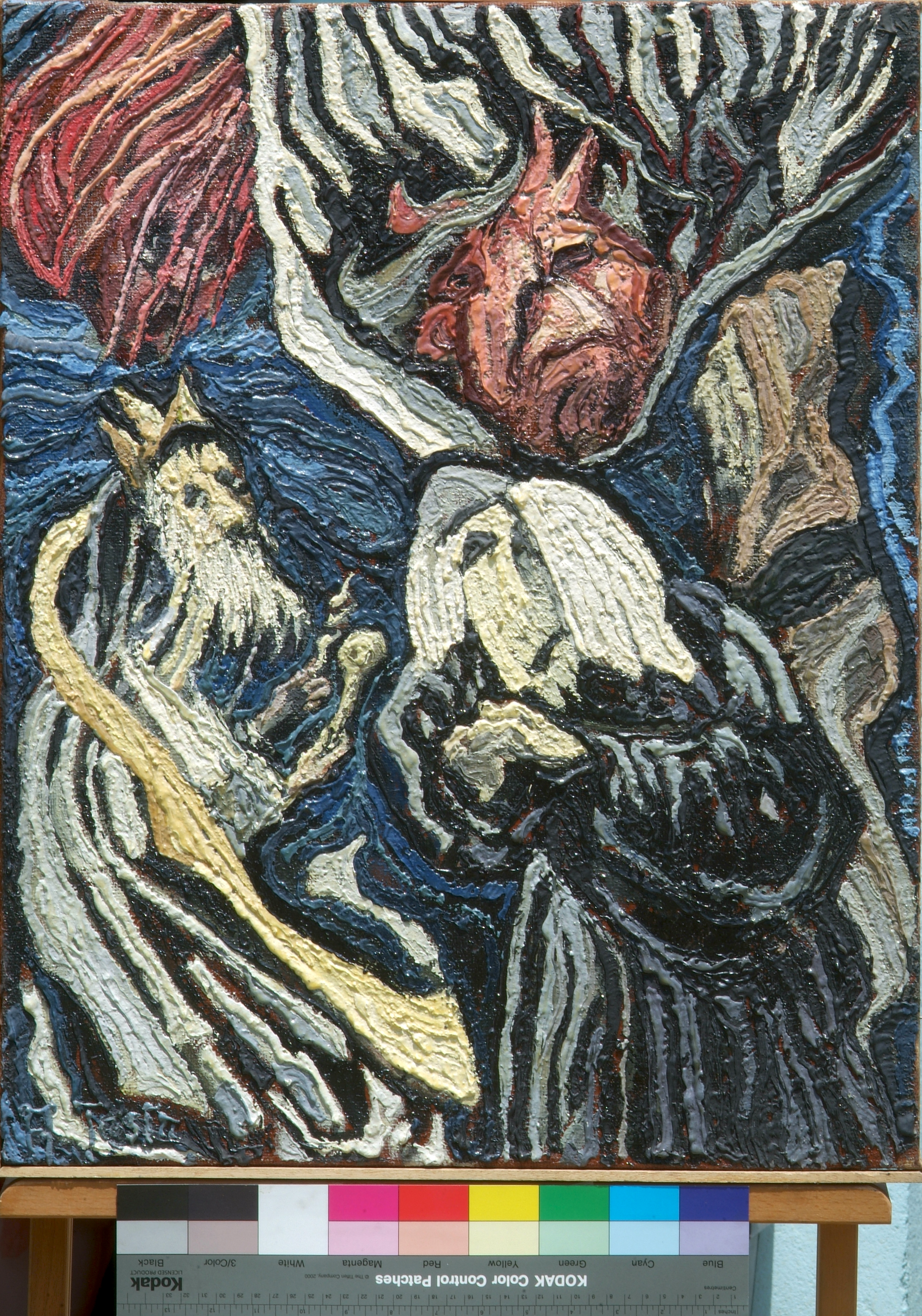 Allegoria della giustizia umana, Olio su tela, cm 26 x 32, Anni ’80