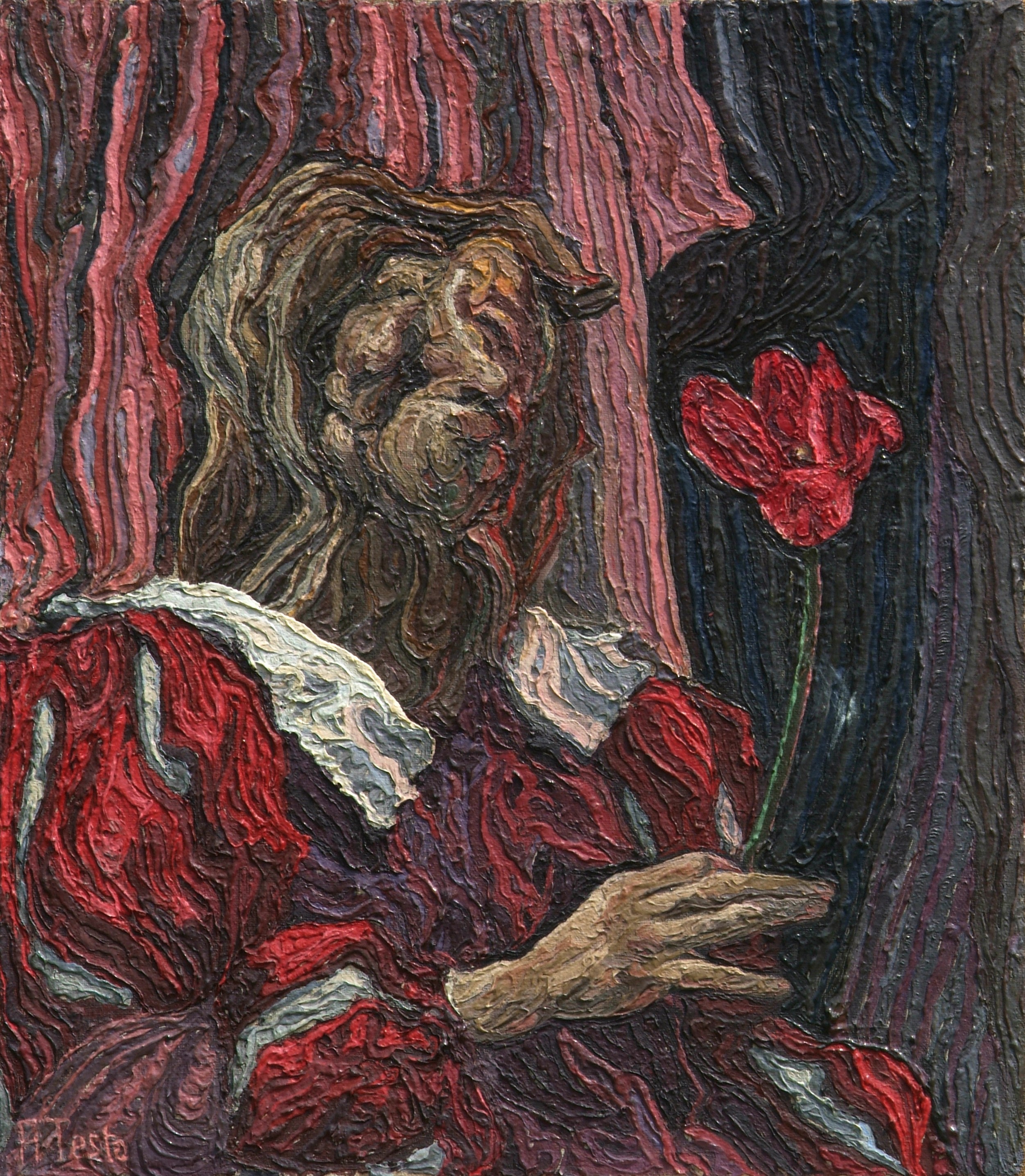 Dama col fiore – 1990