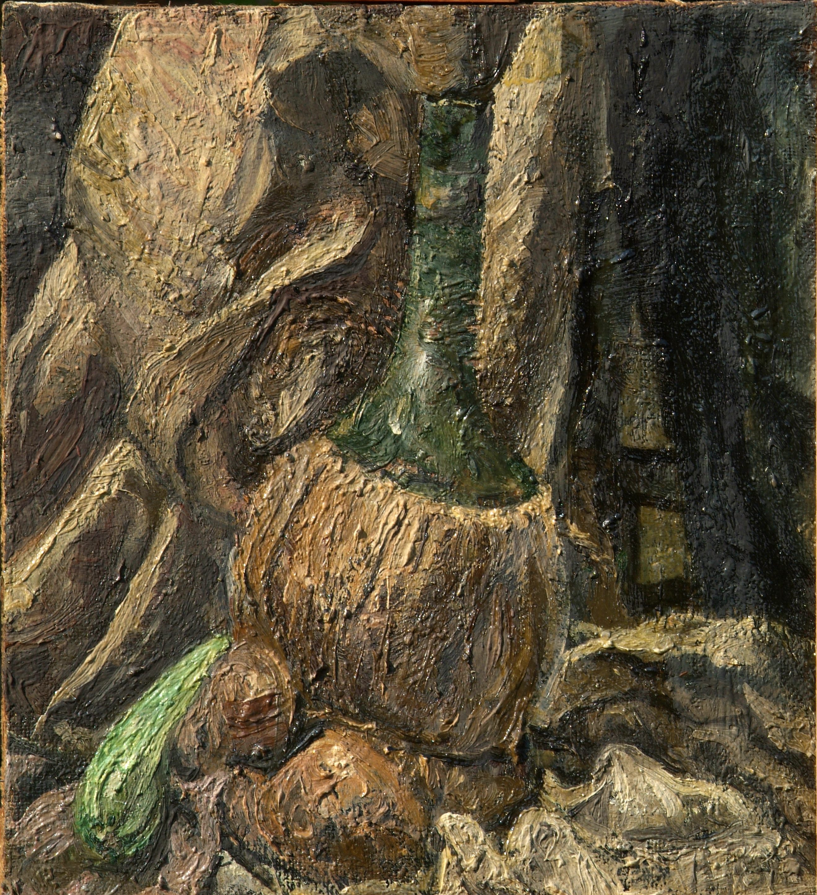 Fiasco, Olio su tela, cm 39 x 43, Anni ’70