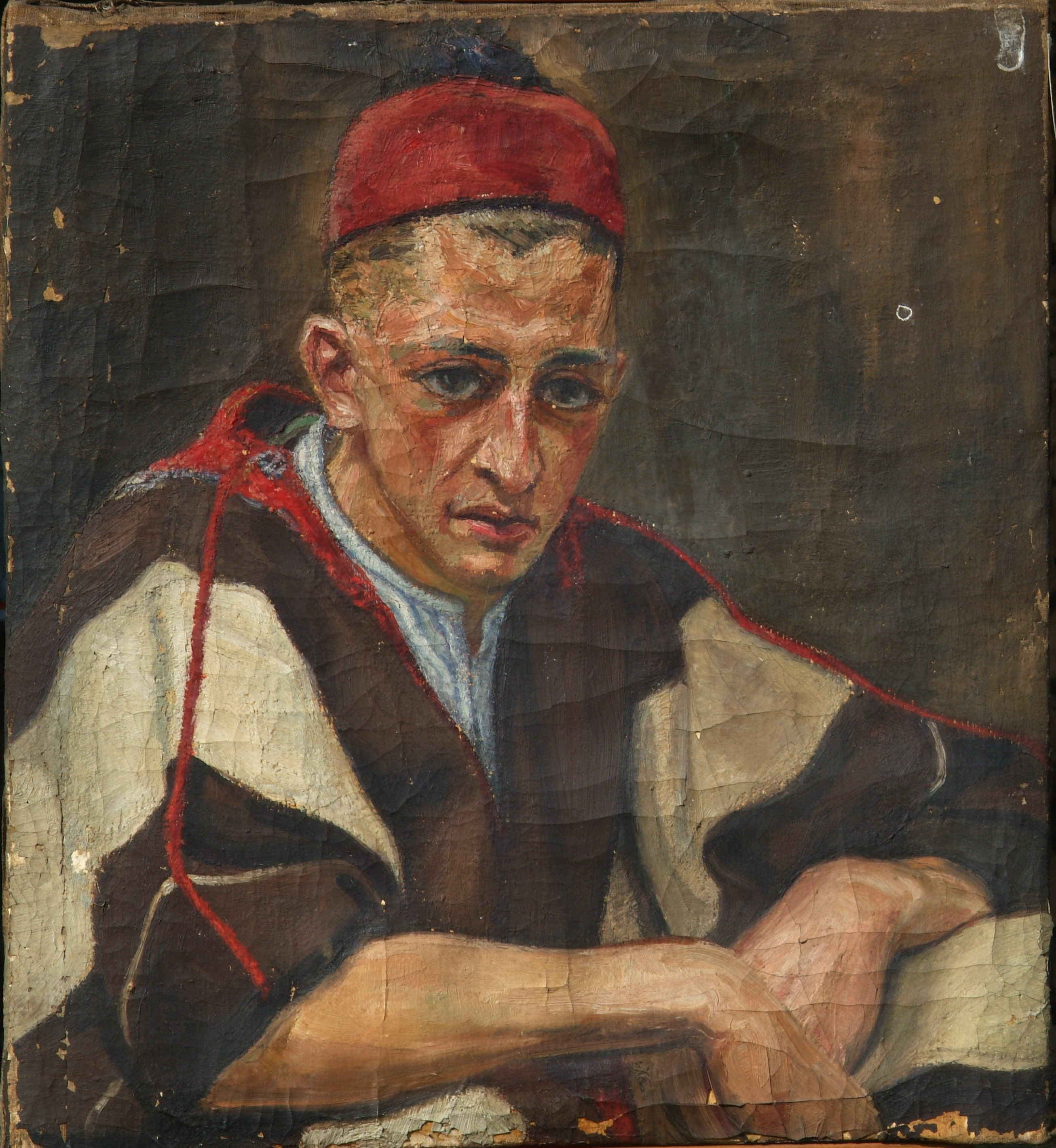 Marco Dodero arabo, olio su tela, cm 66 x 72, 1928