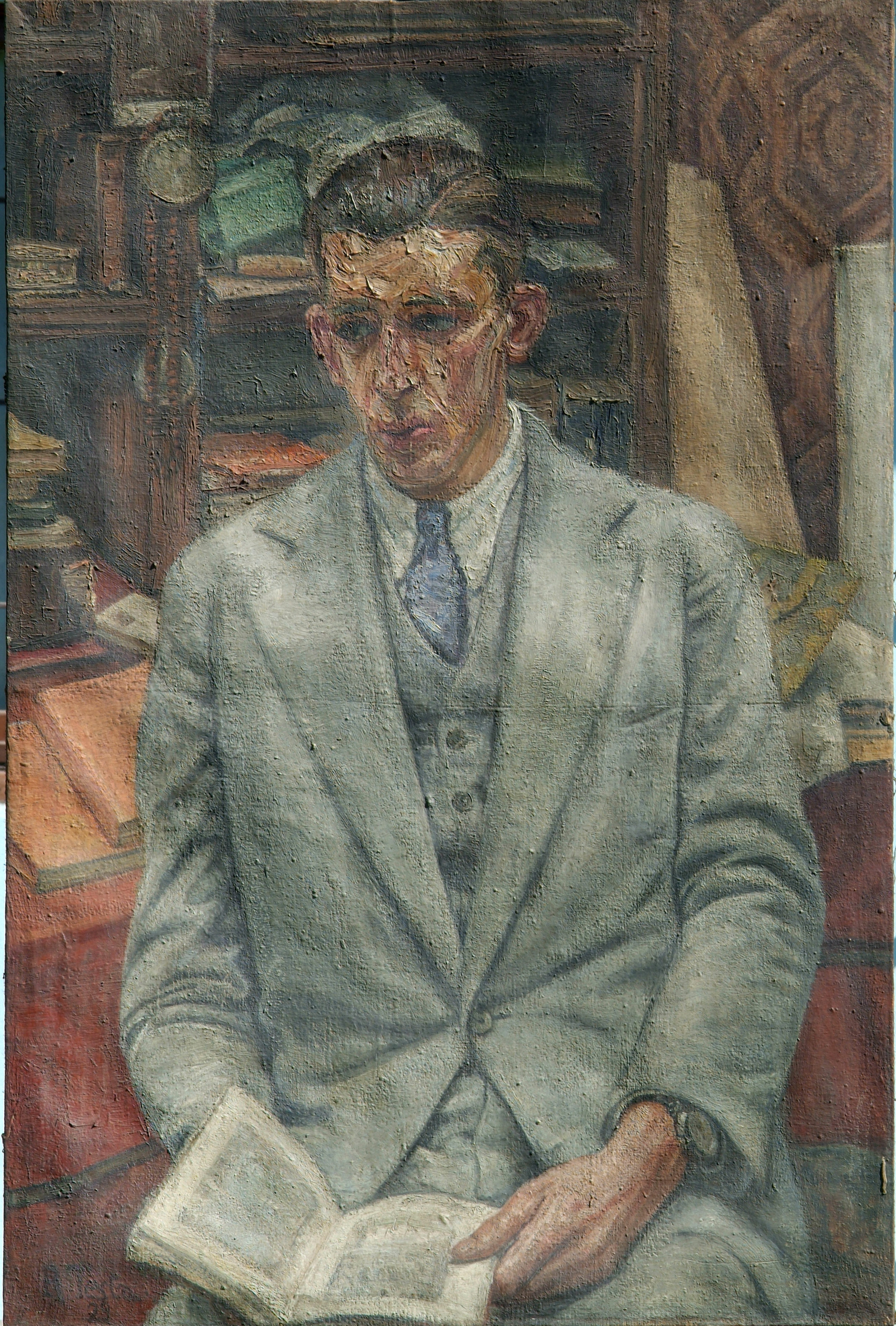 Marco Dodero, olio su tela, cm 80 x 120, 1929