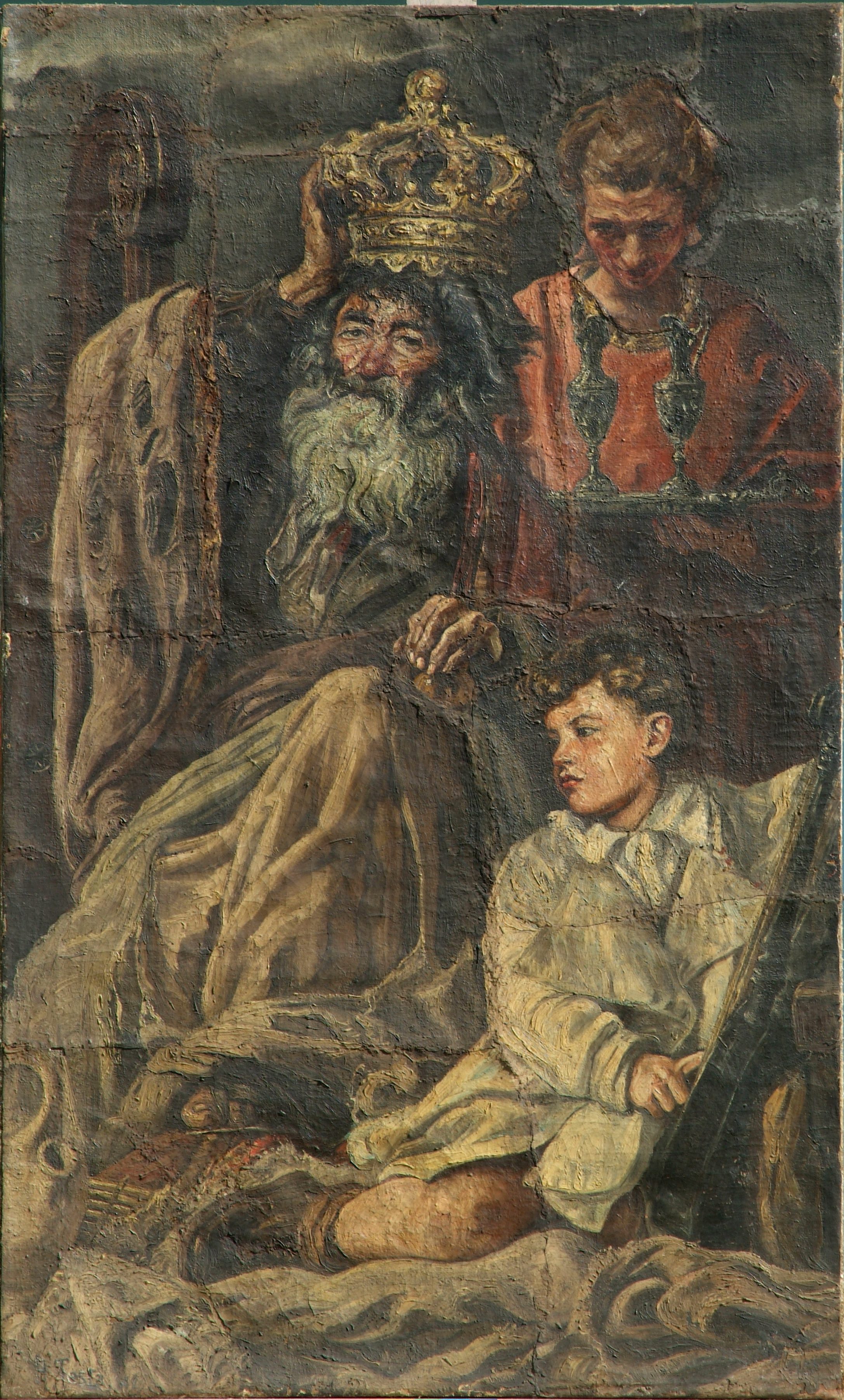 Re Saul, Olio su tela, cm 121 x 199, Anni ’30