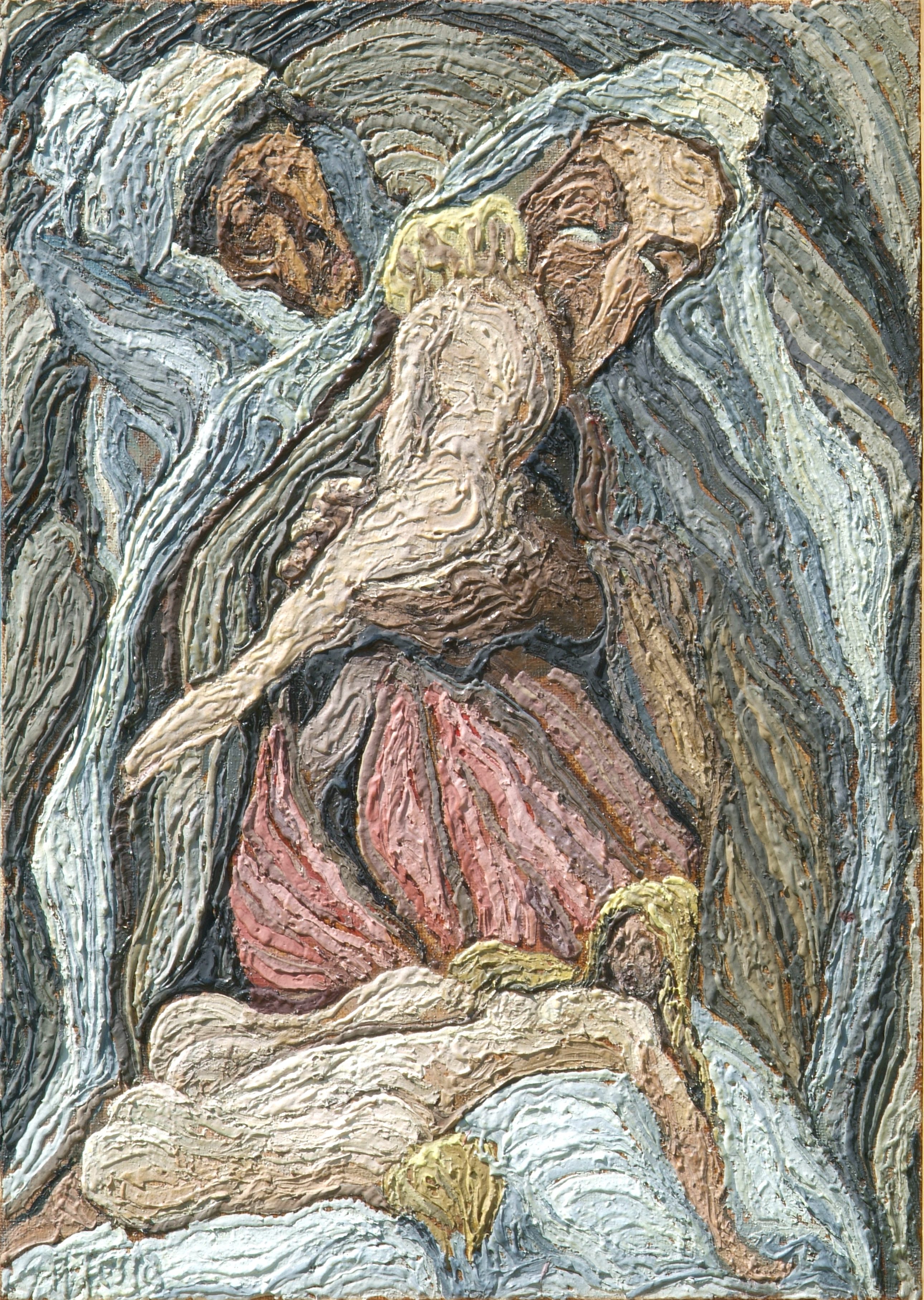 La scelta, Olio su tela, cm 51 x 73, Anni ’80